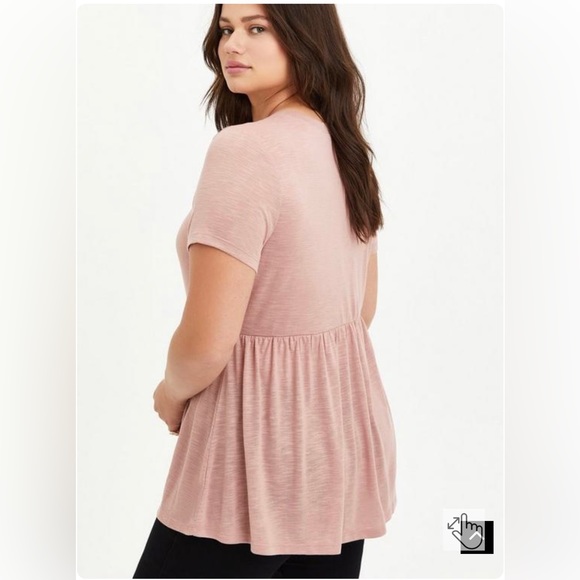 Plus Size Women’s Torrid Skull Baby Doll Top SZ 0 - Picture 3 of 7